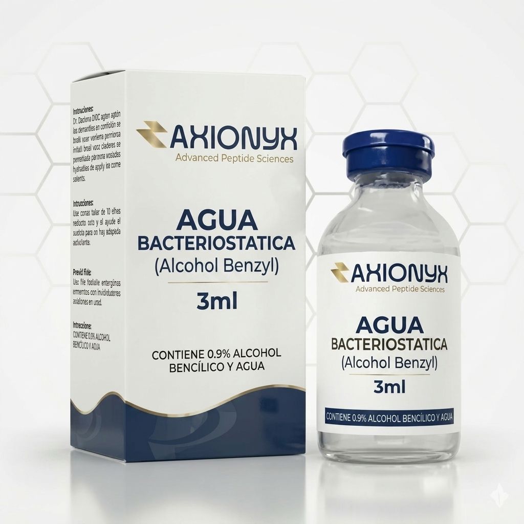 Agua Bacteriostática (Alcohol Benzyl) 3ml/ para Péptidos