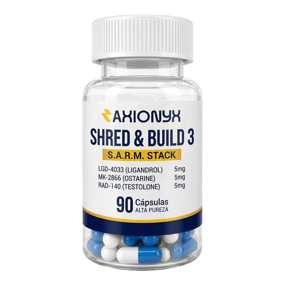 SHRED & BUILD 3 S.A.R.M. STACK (90 CÁPSULAS)